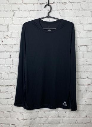 Футболка с длинным рукавом лонгслив беговая  reebok men's long sleeve base layer top