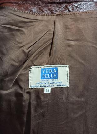 Шкіряна італійська куртка vera pelle7 фото