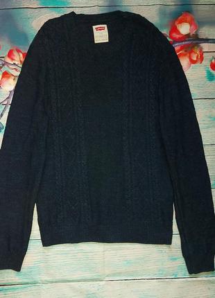 Теплый свитер levi's размер l-g