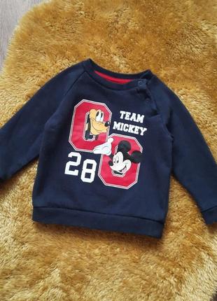 Світшот на флісі від c&a на зріст 68-74 см