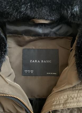 Демисезонная стеганая куртка zara, жіноча стьогана куртка, демісезонна куртка zara. розмір s/26.10 фото