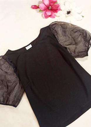 Блузка, футболка с пышными рукавами ( рукав фонарик)