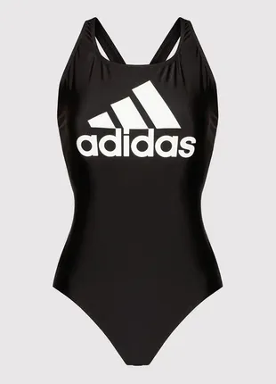 Суцільний купальник adidas з великим лого