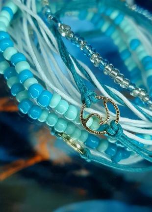 Браслети з бавовняного шнура