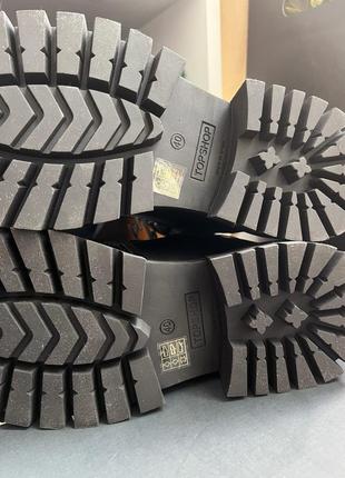 Нові чорні шкіряні черевики topshop7 фото