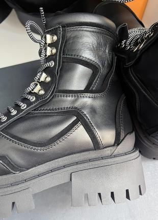 Нові чорні шкіряні черевики topshop4 фото