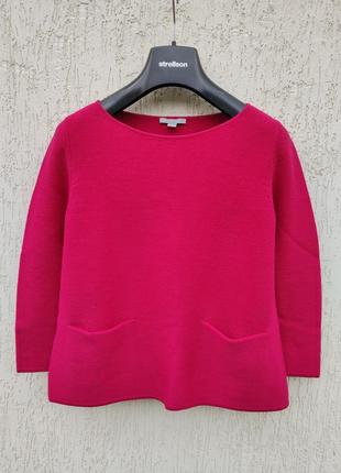 Cos темно- малиновый свитер из 100% шерсти