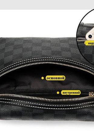 Мужская нагрудная буханка в стиле louis vuitton мессендгер барсетка слинг через плечо на пояс сумка7 фото