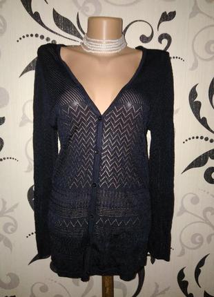 Ажурная кофта на пуговицах