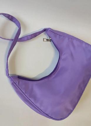 Фіолетова сумочка з короткою ручкою2 фото