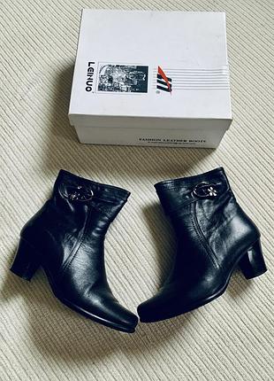 Сапоги кожаные зимние на меху