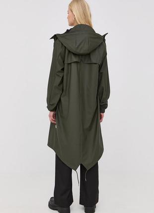 Дождевик парка водонепроницаемая куртка женская мужская бренд rains 1814 fishtail parka 03 green хаки оригинал