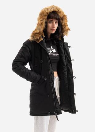 Женская зимняя парка alpha industries explorer