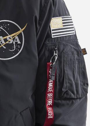 Куртка осенняя мужская alpha industries ma-1 nasa reflective4 фото