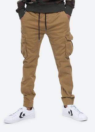 Штаны зауженные мужские alpha industries cotton twill jogger