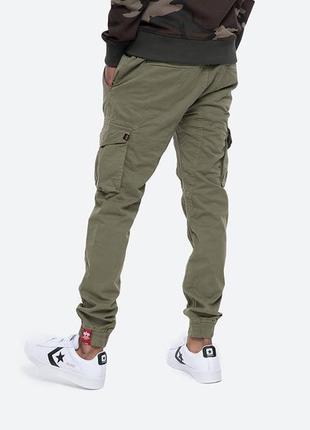 Штаны зауженные мужские alpha industries cotton twill jogger5 фото