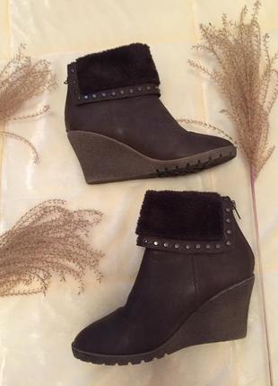 Черевики козаки ботильйони шкіра asos mango h&m zara