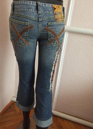 Джинсові шорти бермуди бриджі джинси sassofono zara gizia1 фото