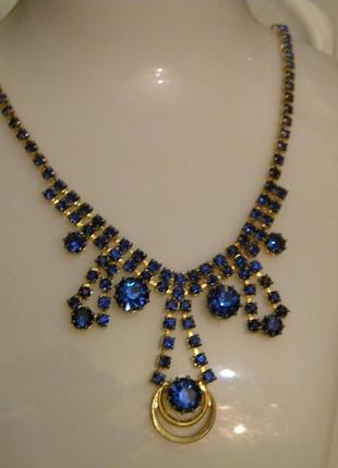 Винтажное колье ожерелье бижутерия яблонекс чехословакия №80