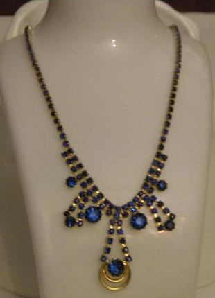 Винтажное колье ожерелье бижутерия яблонекс чехословакия №80