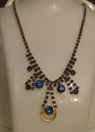 Винтажное колье ожерелье бижутерия яблонекс чехословакия №80