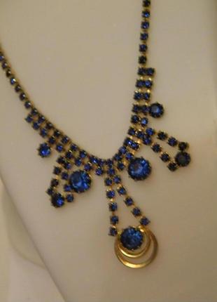 Винтажное колье ожерелье бижутерия яблонекс чехословакия №80