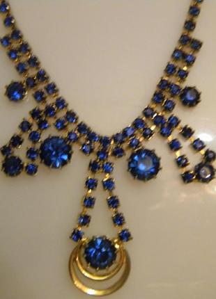 Винтажное колье ожерелье бижутерия яблонекс чехословакия №80