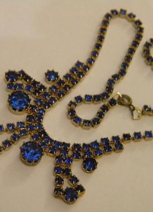 Винтажное колье ожерелье бижутерия яблонекс чехословакия №80