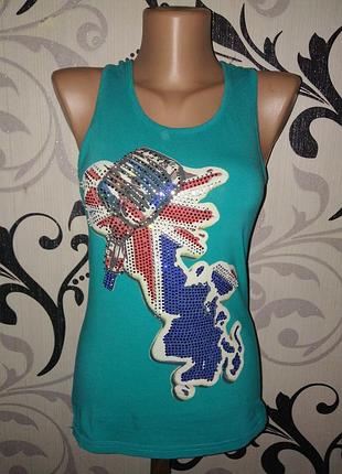 Бирюзовая майка