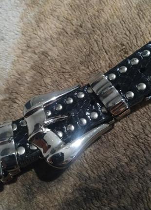 Nanni belt роскошный ремень кожа натуральная металл. италия5 фото