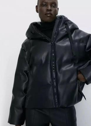 Zara шкіряна куртка