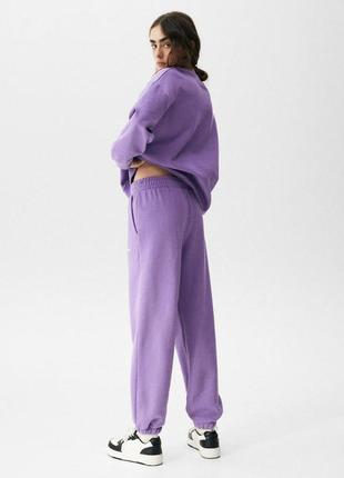 Флісові джогери з написом pull&bear4 фото