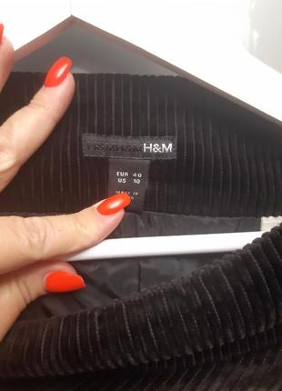 Вельветова спідниця h&m