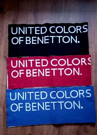 Шарф united colors  of benetton шерсть 74%1 фото