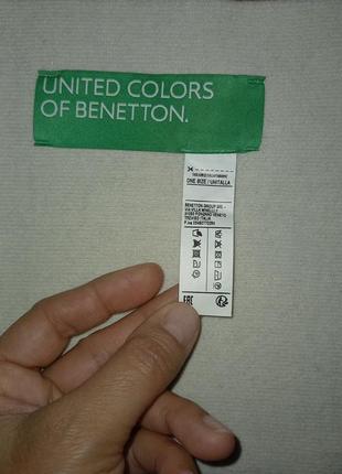 Шарф united colors  of benetton шерсть 74%3 фото