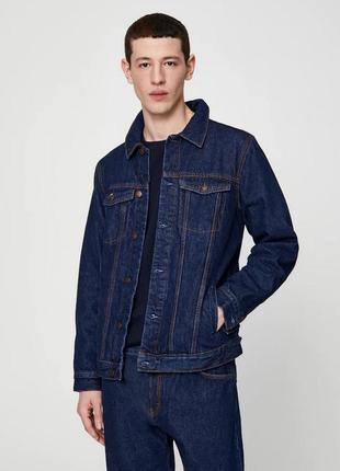 Мужская джинсовая куртка от pull&bear, s, оригинал, испания