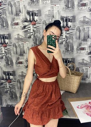 Ажурне плаття zara з відкритим животиком