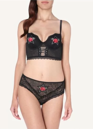 Бюстгальтер intimissimi 75d новий балконет чорний rodeo lace sofia bra мереживо мереживний