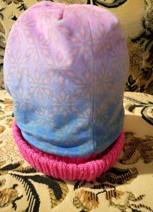 Теплий набор на флисе : шапочка и шарф    frozen disney4 фото