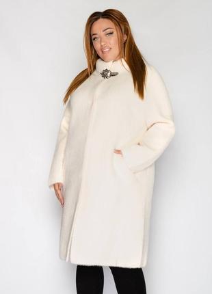 Шерстяное пальто с альпаки пальто альпака8 фото