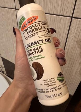 Молочко для волос с кокосовым маслом palmer's (hair milk) 250 мл1 фото