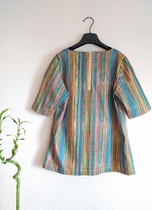 Блуза в разноцветный штрих от van hassels6 фото
