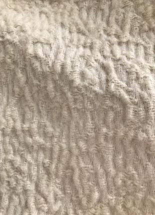 Интересное тонкое пальто молочного цвета от zara, размер l (реально s-l)9 фото