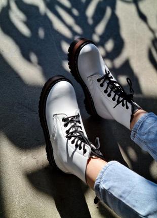 Черевики dr. martens jadon white ботинки6 фото