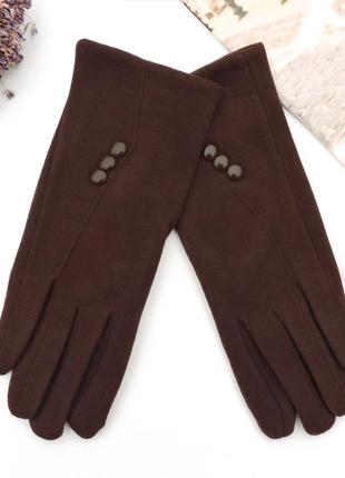 Женские перчатки "xxx" коричневые
