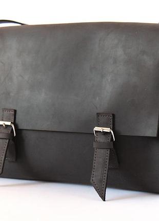 Стильна чоловіча сумка з натуральної шкіри