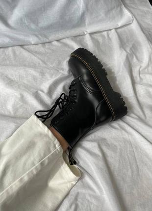 Черевики жіночі dr. martens jadon black fur/ботинки женские доктор мартэнс жадон8 фото