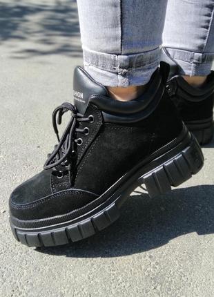 Черевики осінні тм kdsl натуральна замша р-ри 37-41