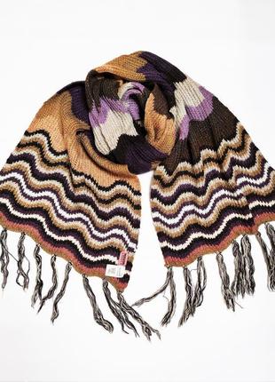 Шерсяной шарф палантин missoni lindex /6204/