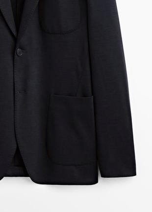 Шикарный пиджак massimo dutti, 100% wool6 фото